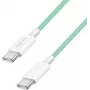 LogiLink USB 2.0 Typ-C Kabel C/m> C/m Nylon 60W Grün - Kabel - Digital/Daten (CU0347)