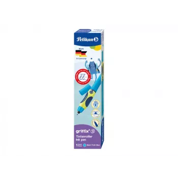 Pelikan Griffix Tintenschreiber 820448 für Rechtshänder, Neon Fresh Blue