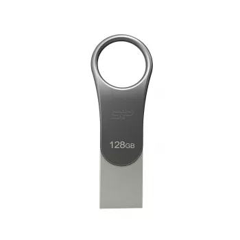 Silicon Power Mobile C80 128 GB USB-Stick, USB Typ-A / USB Typ-C, USB 3.0 (3.1 Gen 1), Titan