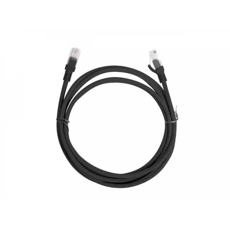 Lanberg PCU6-10CC-0200-BK Cat.6 U/UTP Patchkabel, 2 m, Schwarz