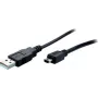USB-Kabel S/CONN 14-16055 USB 2.0 5 m Mini-USB B USB A Schwarz