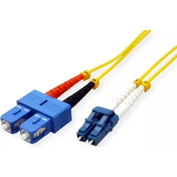 Roline - Patchkabel - LC Singlemode (M) auf SC Singlemode (M) - 3 m - Glasfaser - 9/125 Mikrometer - OS2 - Halogenfrei - Gelb (21.15.8793)