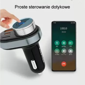 Freisprecheinrichtung Awei C-843 Bluetooth 5.0 mit FM-Transmitter, USB- und USB-C-Anschlüssen