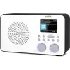 Internetradio TECHNISAT VIOLA 2 C IR — Analoger & digitaler Tuner, DAB+/FM, Wi‑Fi, 3 W, 2,4 Zoll TFT, 3,5 mm, Schwarz/Weiß