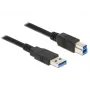 USB-Kabel DeLOCK 85067 USB 3.2 Gen 1 1,5 m USB A USB B Schwarz