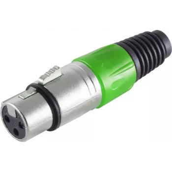 ShiverPeaks BASIC-S XLR-Kupplung (Buchse), Grün (BS55022-G)