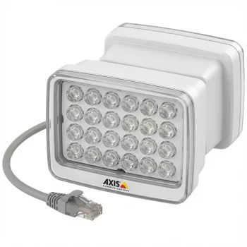 AXIS T90D35 PoE W-LED Illuminator - Infrarot-Illuminator - Deckenmontage möglich, mastmontierbar, geeignet für Wandmontage - Innenbereich, Außenbereich - Weiß, Silber - für AXI