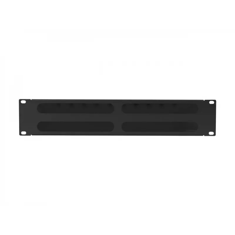 Rack-montierbarer 19-Zoll-2U-Kabelorganizer LANBERG AK-1705-B, schwarz