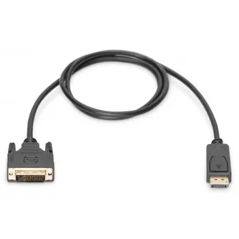 ASM AK-340301-030-S ASSMANN Kabel Displayport 1.1a mit Verriegelung Typ DP/DVI-D (24+1) M/M Schwarz 3m