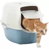 Rotho Bailey Katzentoilette mit Haube, blau/weiß