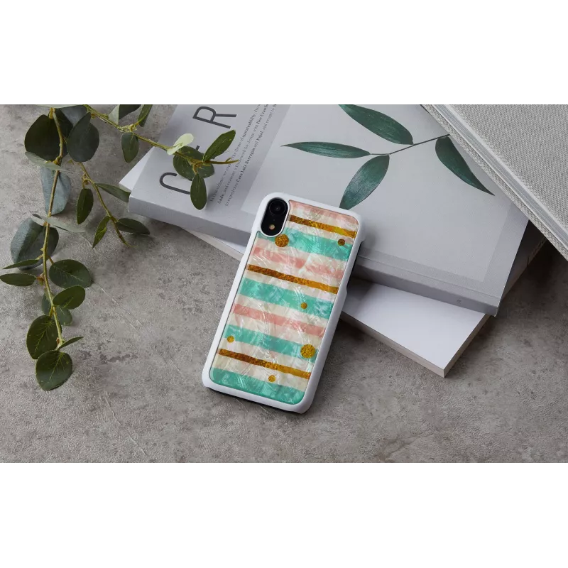 iKins Pop Hülle für iPhone XR, Mintweiß, K1730H