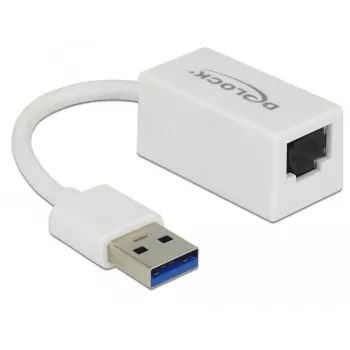 DeLOCK 65905 USB Type-A auf Gigabit LAN Netzwerkadapter, Weiß