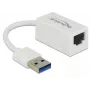 DeLOCK 65905 USB Type-A auf Gigabit LAN Netzwerkadapter, Weiß