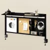 Ergo Office ER-300 B Tischtrennwand / Organizer, 1295 x 242 x 726 mm, Stahl, max. Belastung 10 kg, Schwarz