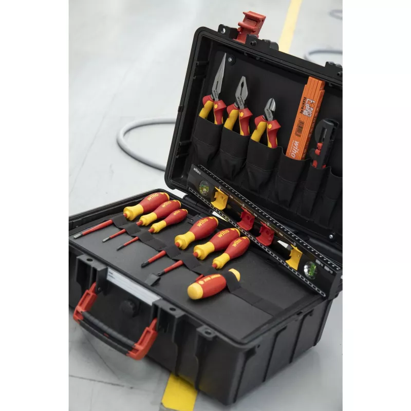 Wiha 45530 Basic Set L electric Werkzeug-Set, 18-teilig, mit Koffer