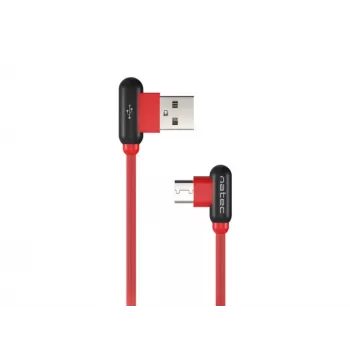 USB-Kabel NATEC NKA-1201 USB 2.0 1 m USB A USB C Schwarz Rot
