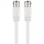 Wentronic Goobay SAT-Verbindungskabel, Weiß, 1,5 m - F-Stecker F-Stecker (11721)