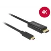 Videokabel-Adapter DeLOCK 85259 USB Typ-C zu HDMI 2m Schwarz