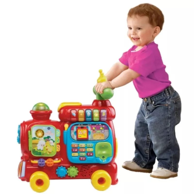 VTech Baby 80-181904 ABC-Eisenbahn, Rutscher, vierrädrig, 12-36 Monate