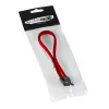 CableMod ModMesh - SATA-Kabel - Serial ATA 150/300/600 - SATA (W) zu SATA (W) - 60 cm - Rot (CM-CAB-SATA-N60KR-R)