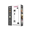 Beper P201UTP306 aufladbare höhenverstellbare LED-Lampe, stehend und wandmontierbar, 2,3 W, dimmbar, schwarz