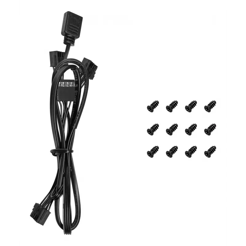 DeepCool FL12 3-in-1 120-mm-Gehäuselüfter (3 Stück), 500-2150 U/min, fluiddynamisches Lager, 32 dB, Schwarz