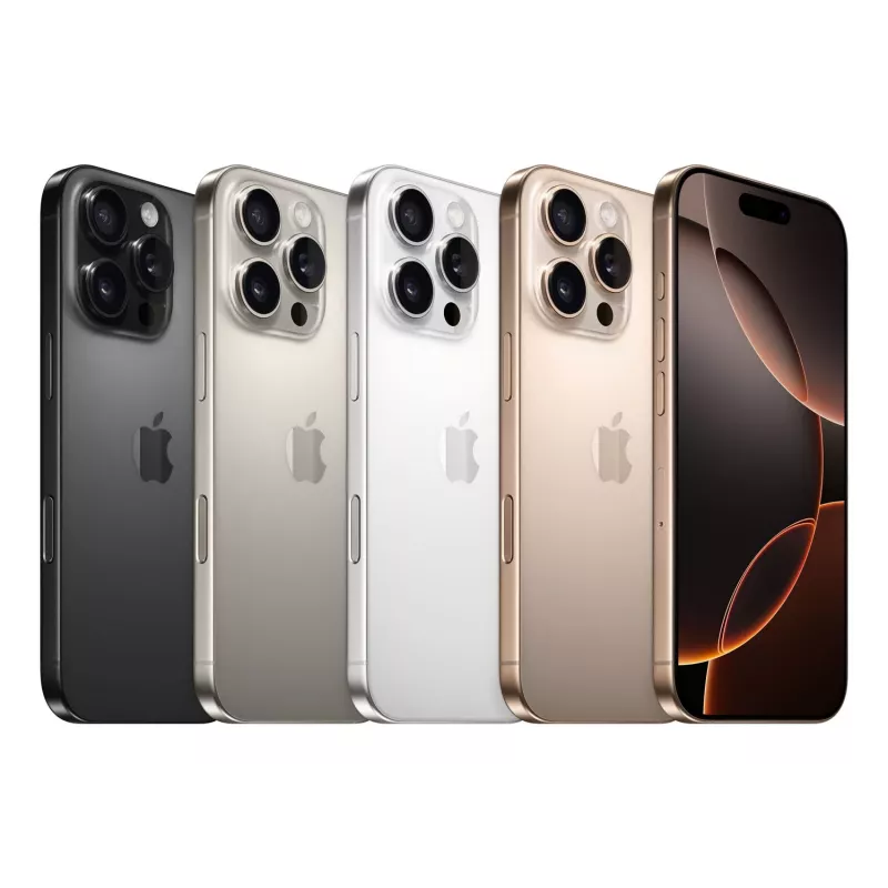 Smartphone Apple iPhone 16 Pro 6,3 Zoll 512 GB, A18 Pro, 48 MP, Dual SIM, IP68, Sand