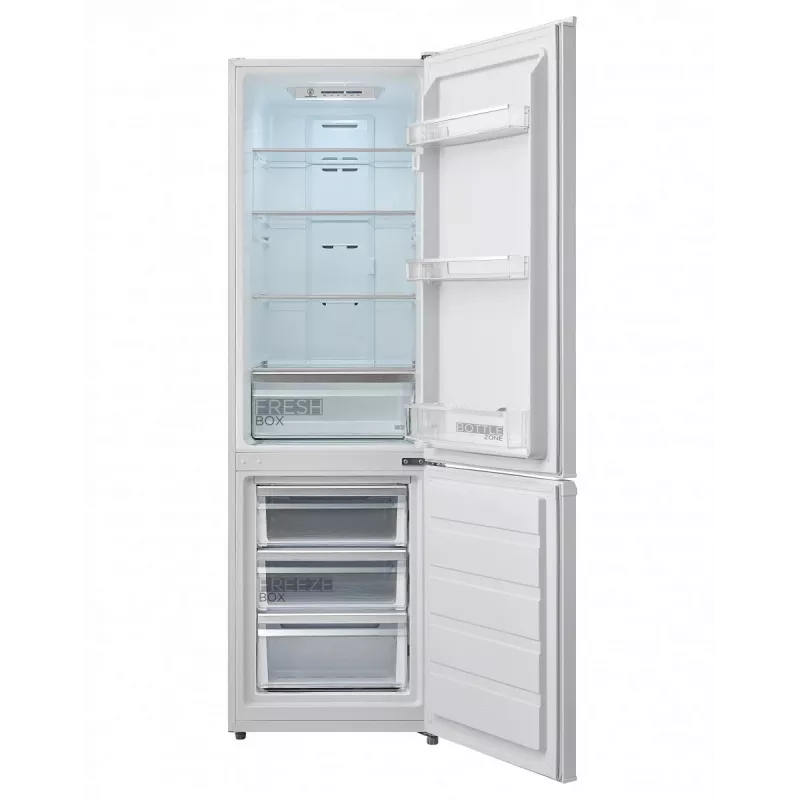Freistehender Kombi-Kühlschrank Midea MDRB380FGE01A, 270 L, No Frost, 180 cm, 41 dB, Energieeffizienzklasse E, weiß