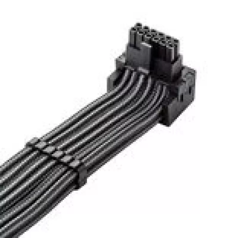 CableMod C-Series Pro Anschlusskabel, Variante B, 90°, 16-Pin auf 4x 8-Pin PCIe, Carbon