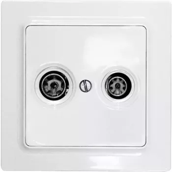 Eltako TV/RF-Abdeckplatte für E-Design55 TV55E/2-wg (30055838)