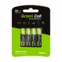 Wiederaufladbarer Akku Grün Cell GR01 AA NiMH 1,2 V 2600 mAh, 4 Stück, grün