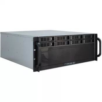 Server-Gehäuse Inter-Tech 4U-4408 Rack Schwarz, Silber