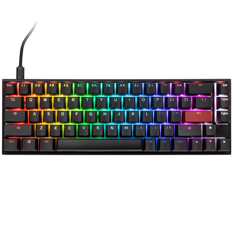 Ducky Mecha Pro SF Tastatur, Gaming, USB, US Englisch, Schwarz