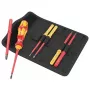 Wera 05006600001 Kraftform Kompakt VDE 7 Universal 1 Tool Finder Schraubendreher-Satz, 7-teilig, 817 VDE Kraftform-Wechselklingenhalter + 6 VDE-Wechselklingen, IEC 60900, mit Gürteltasche