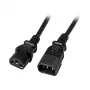 EFB-Elektronik IEC-Verlängerungskabel C14 180° - C13 180°, schwarz, 2,0 m, 3 x 0,75 mm² Hersteller: EFB Elektronik (EK503.2)