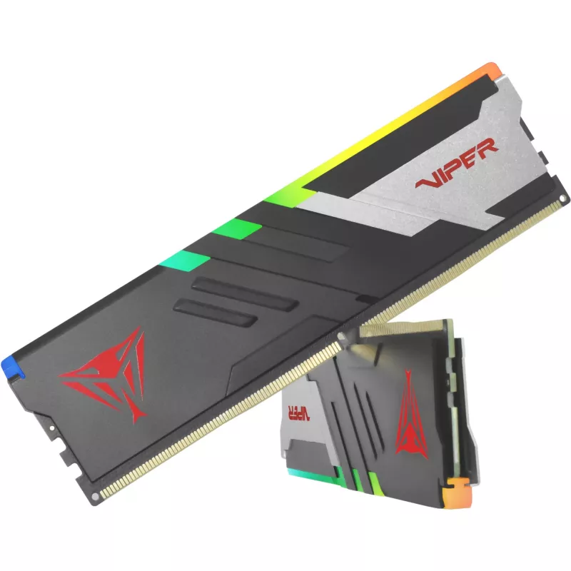 Patriot Viper Venom RGB PVVR532G720C34K DDR5-7200 32 GB (2x 16 GB) CL34 Arbeitsspeicher-Kit, Intel XMP 3.0, Schwarz