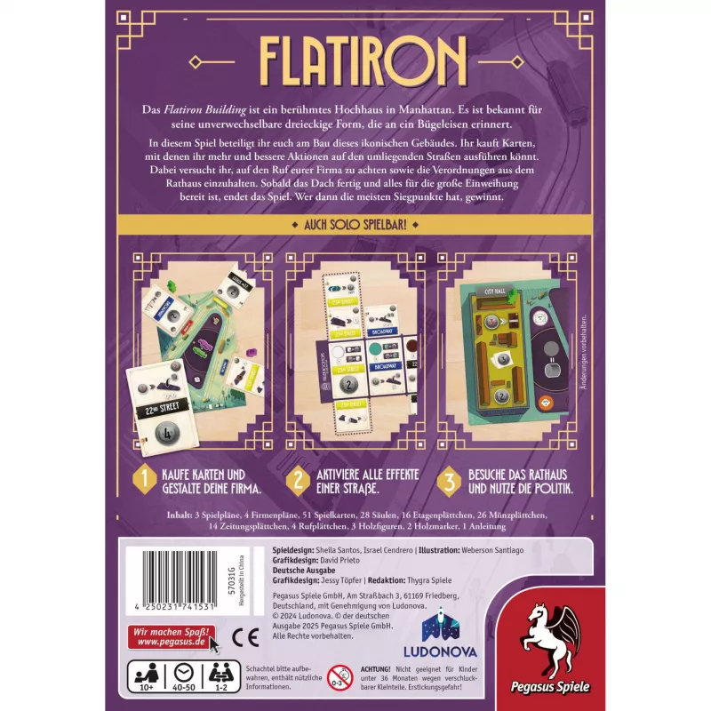 Flatiron, Brettspiel