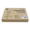 Gembird TVS-DESK-01-BK mobiler Stehtisch mit Rollen, höhenverstellbar 111–134,5 cm, Neigung 30°, max. 20 kg, schwarz