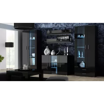 Sideboard Cama SOHO S7 120 cm Schwarz Glanz
