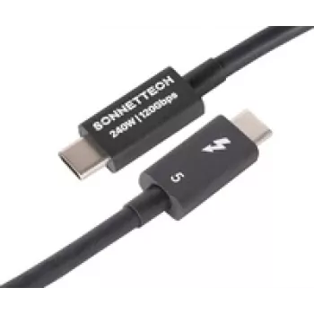 Thunderbolt-Kabel Sonnet TCB-TB5-08M, Stecker auf Stecker, 0,8 m, 80 Gbit/s, schwarz