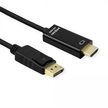 ROLINE 11.04.5997-10 DisplayPort-zu-HDMI-Kabel, 3 m, Schwarz
