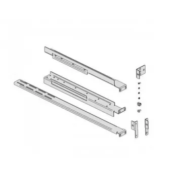 Rack-Montageset EVER für USV, Modell W/OP-ZA00-0002/00, einstellbarer Schienenabstand 800–1200 mm, silber