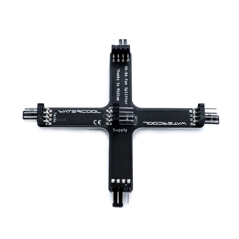 Radiator-Splitter Watercool MO-RA X-Splitter für Noctua NF-A20-Lüfter