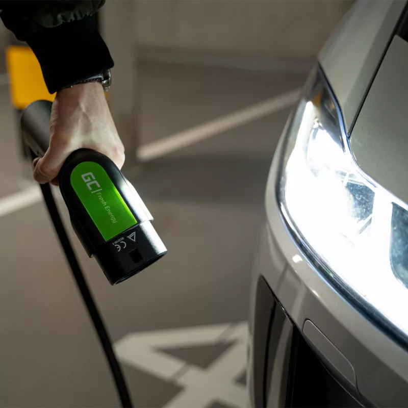 Ladekabel für Elektrofahrzeuge Green Cell EV13 Schwarz Typ 2 5m