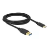 Delock SuperSpeed USB 3.2 Gen 1 Kabel Typ-A auf Typ-C, 2 m, schwarz
