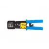 Lanberg NT-0204 Crimpzange für RJ45-, RJ12-, RJ11-Durchgangsstecker, schwarz/blau
