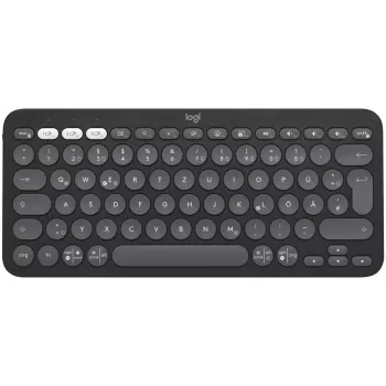 Logitech Pebble Keys 2 K380s - Tastatur - Kabellos - Bluetooth LE - QWERTZ - Deutsch - Tonal Graphite (920-011795)