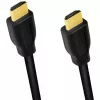 LogiLink CH0100 Premium High Speed HDMI-Kabel mit Ethernet, HDMI 2.0 Typ A Stecker auf Stecker, 4K 60 Hz, 18 Gbit/s, 1 m, Schwarz