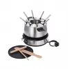 Severin FO 2471 Fondue- und Crêpe-Kombination, Schwarz/Edelstahl