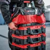 Einhell 4540036 E-Case Bag Systemtasche für Werkzeug, Polyester, 30 kg Tragelast, Schwarz/Rot
